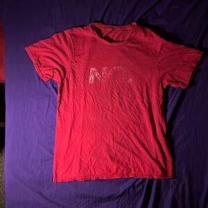 Men's Red Fading “No” T-Shirt
